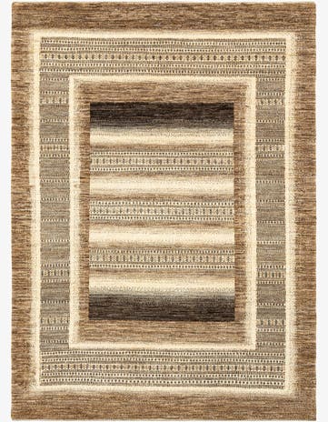 5' 9 x 7' 9 Hand Knotted Kashkuli Rug