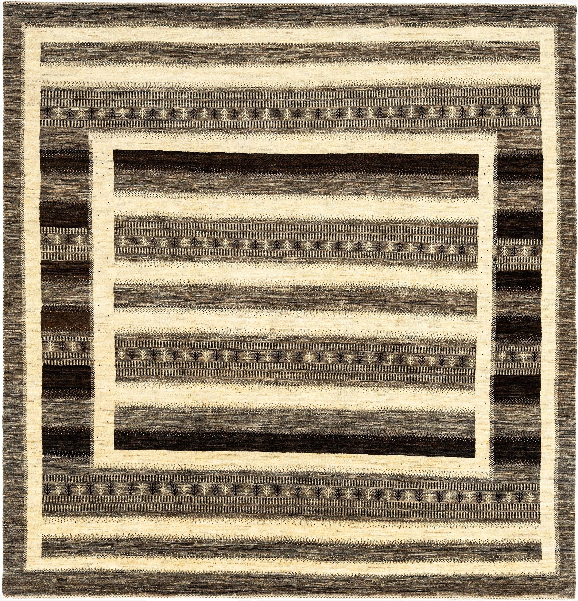 6' 9 x 6' 11 Hand Knotted Kashkuli Rug