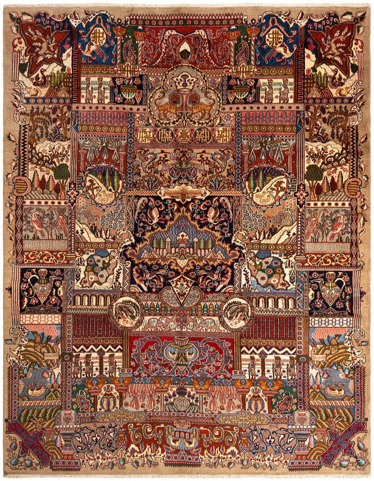 Detail image of 9' 5 x 12' 4 Kashmar Wool Rug