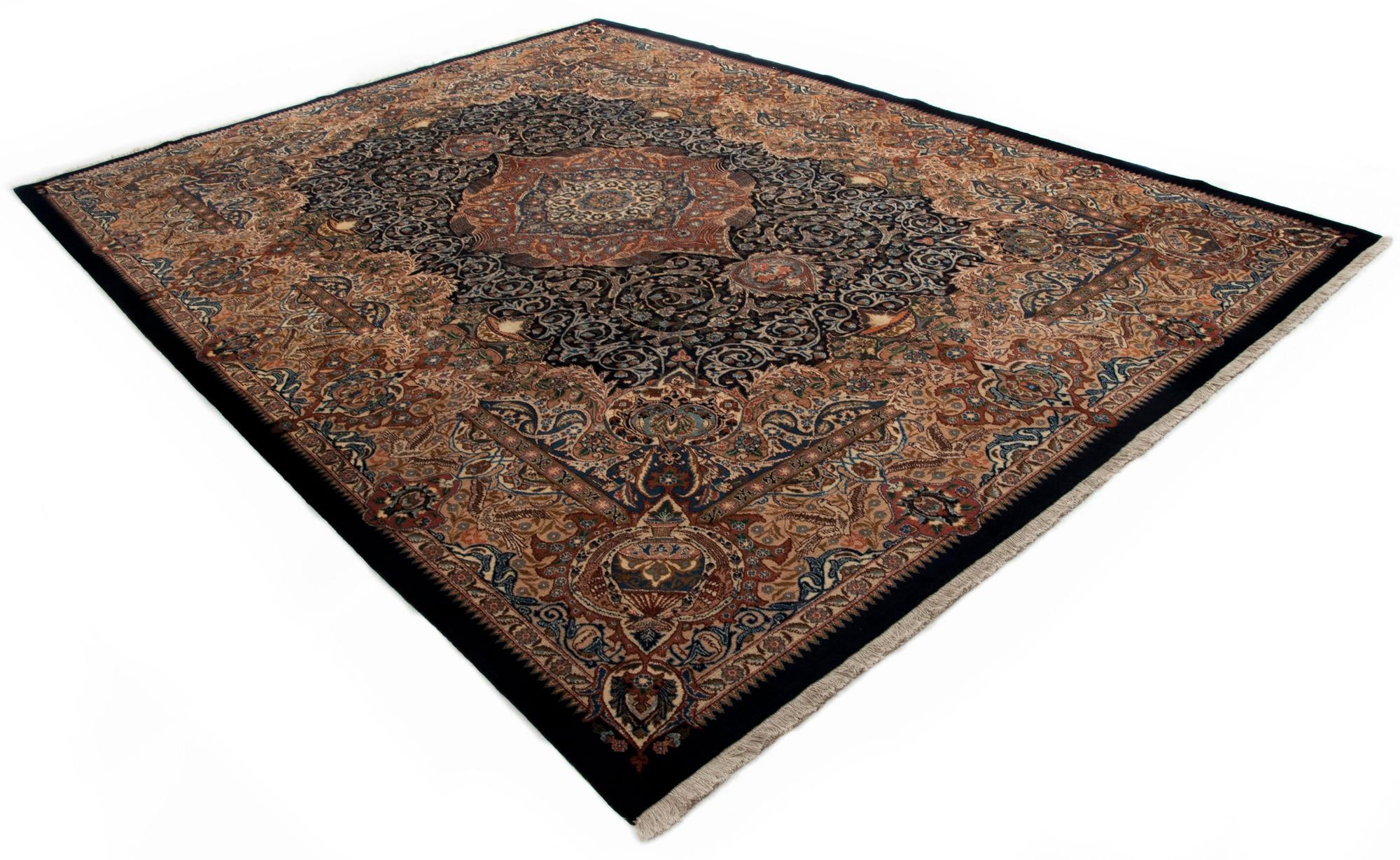 9' 10 x 13' 1 Hand Knotted Kashmar Persian Wool Rug