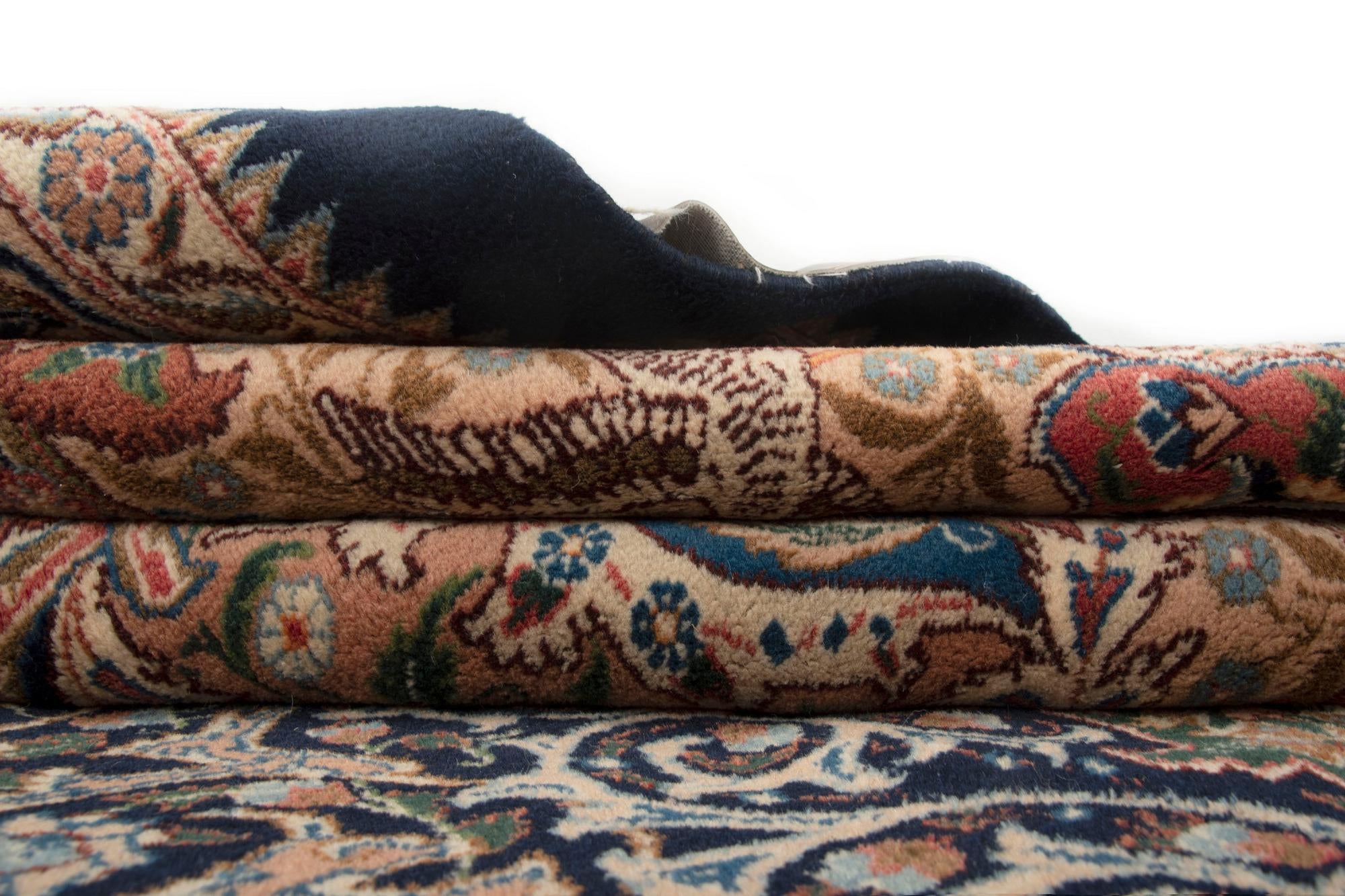 9' 10 x 13' 1 Hand Knotted Kashmar Persian Wool Rug