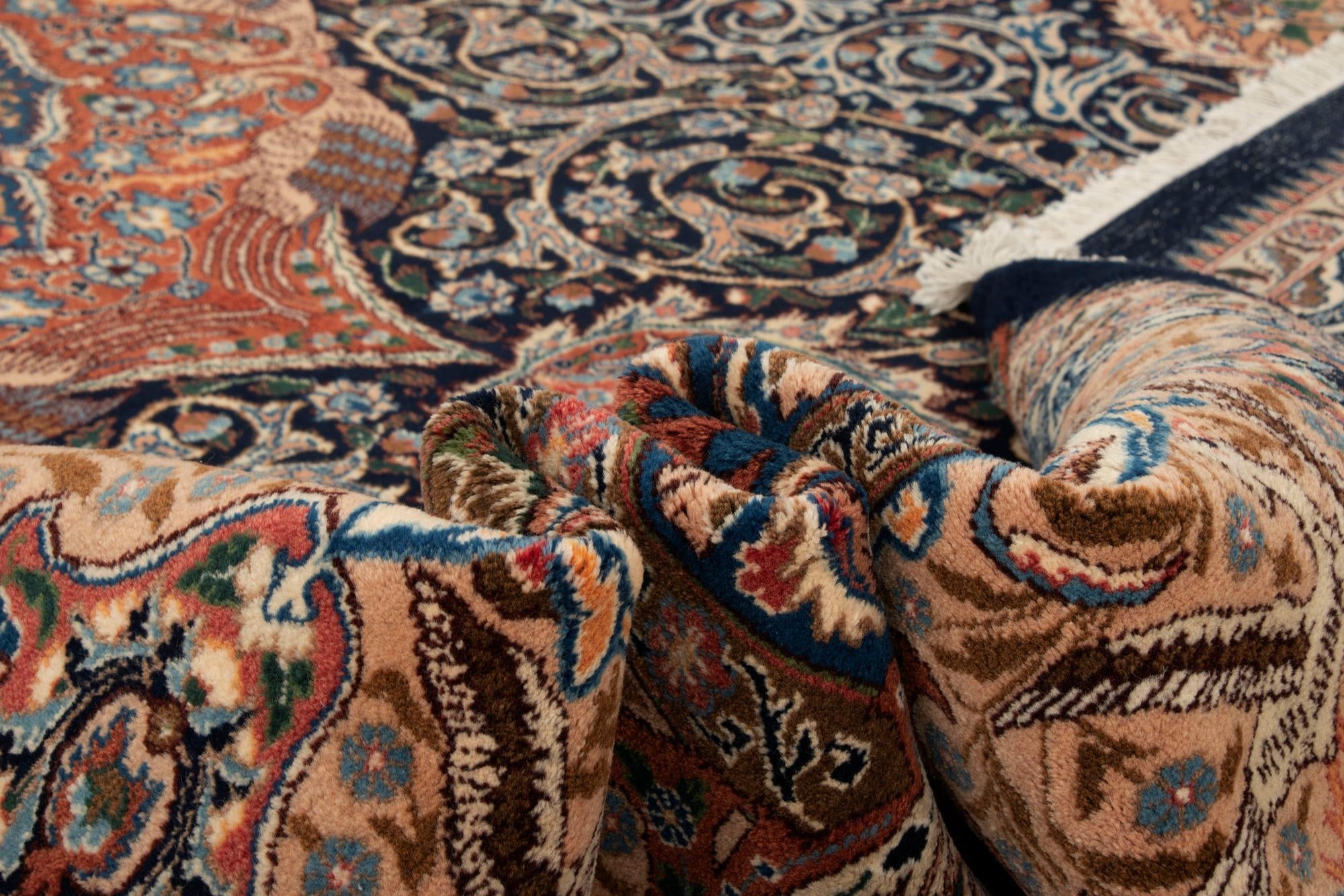 9' 10 x 13' 1 Hand Knotted Kashmar Persian Wool Rug