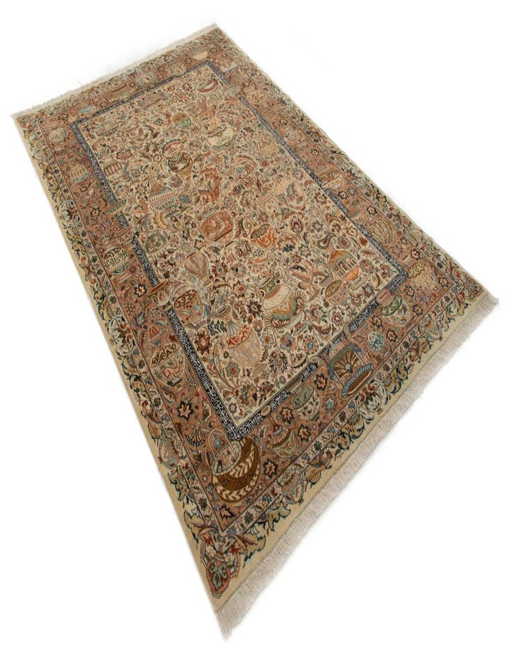 Detail image of 8' 1 x 11' 2  Hand Knotted Kashmar Persian Wool Rug