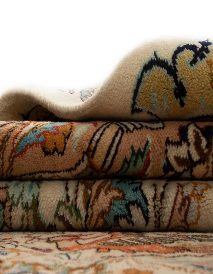 Detail image of 8' 1 x 11' 2  Hand Knotted Kashmar Persian Wool Rug