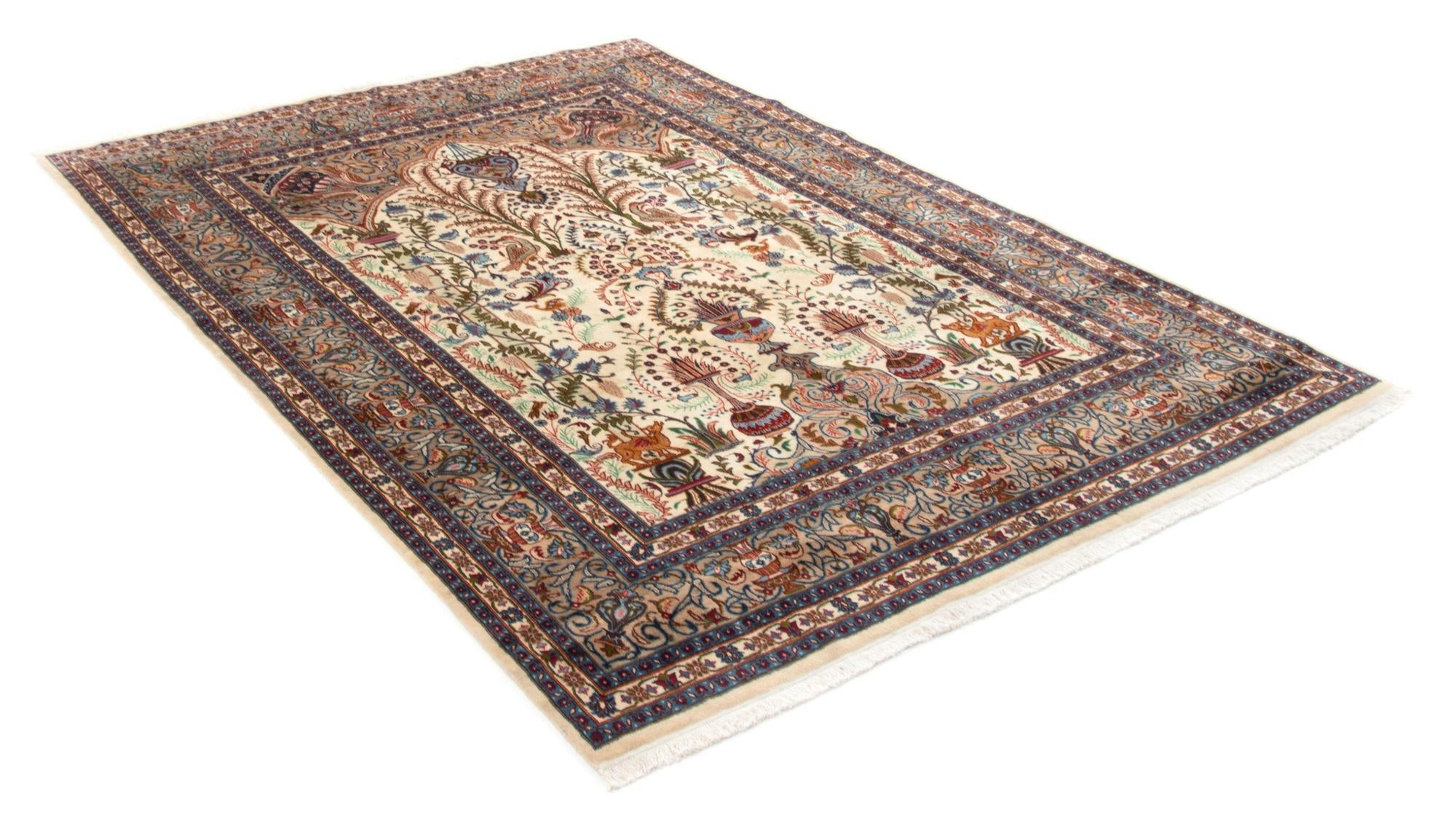8' 2 x 11' 2 Hand Knotted Kashmar Persian Wool Rug
