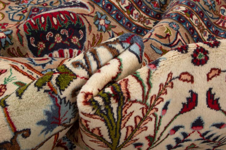 Detail image of 8' 2 x 11' 2 Hand Knotted Kashmar Persian Wool Rug