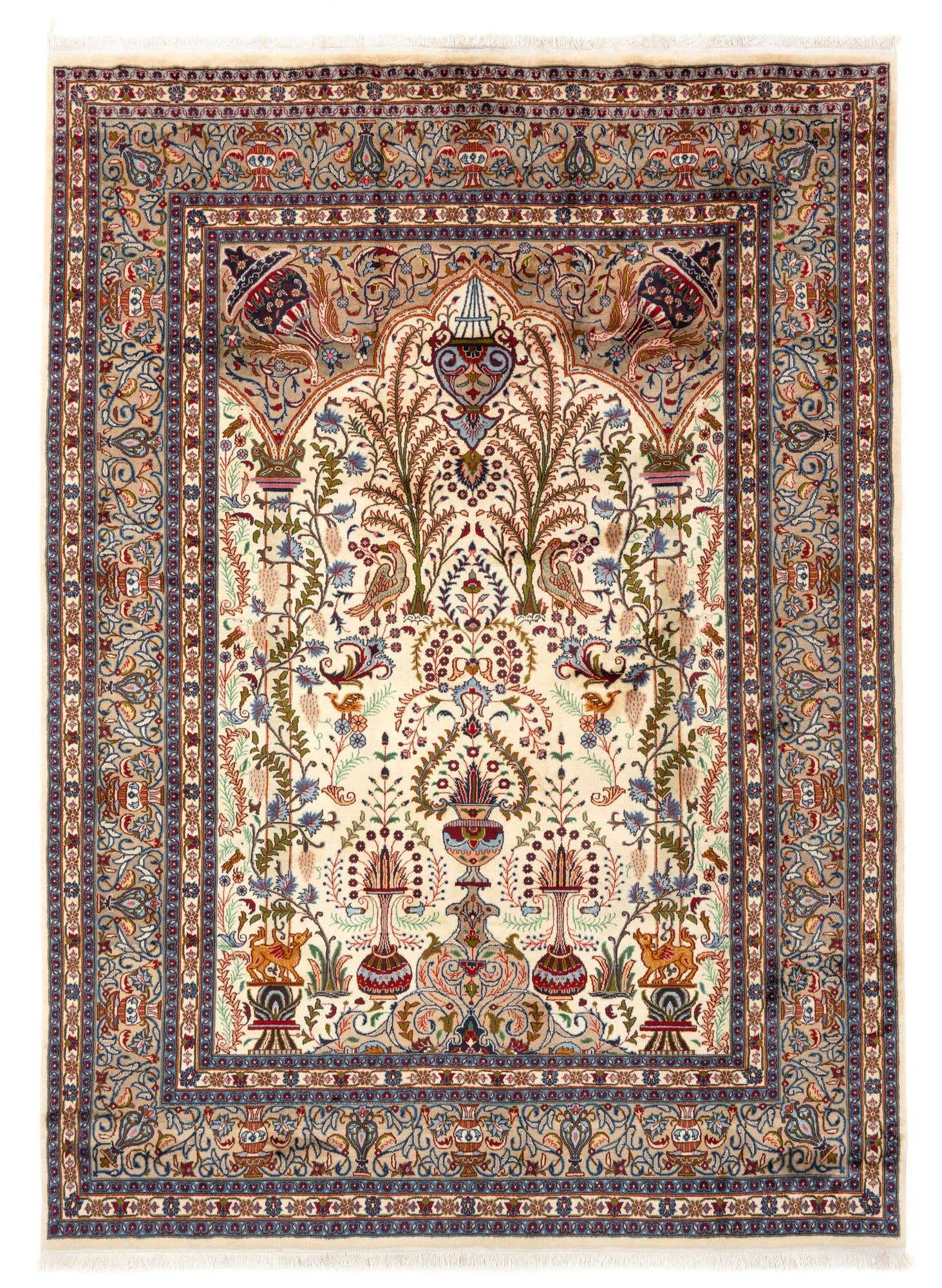 8' 2 x 11' 2 Hand Knotted Kashmar Persian Wool Rug