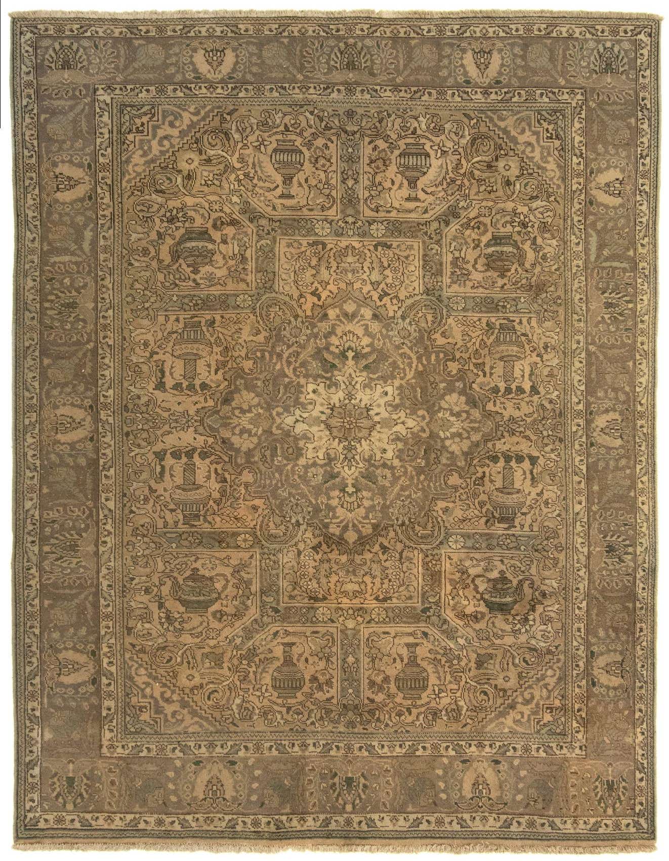 6' 5 x 9' 7 Hand Knotted Kashmar Persian Wool Rug