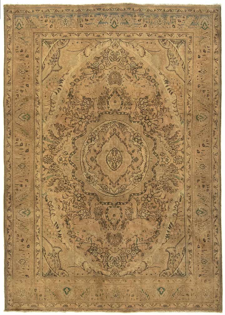 6' 6 x 9' 9 Hand Knotted Kashmar Persian Wool Rug