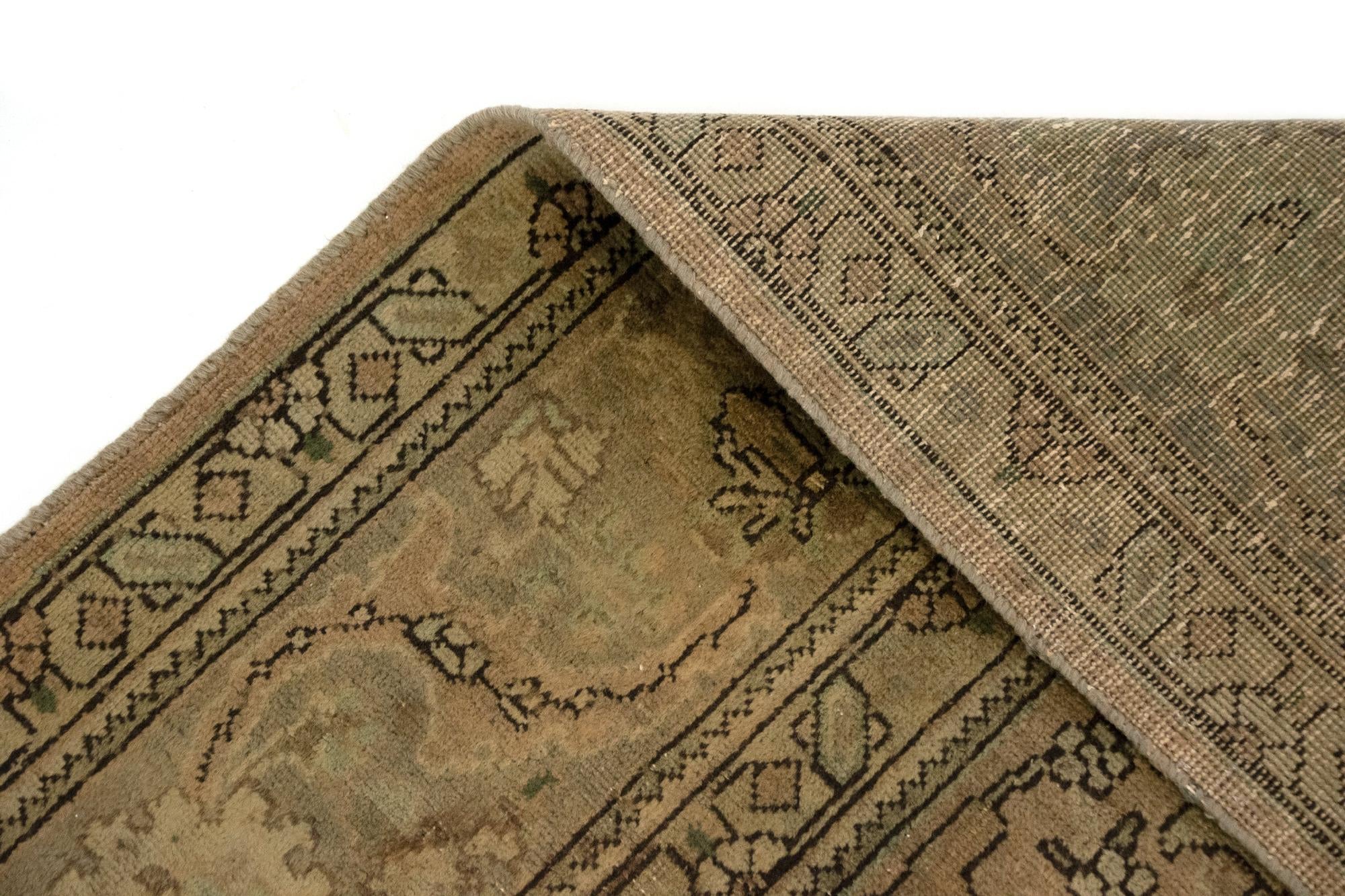 7' 1 x 10' 5 Hand Knotted Kashmar Persian Wool Rug