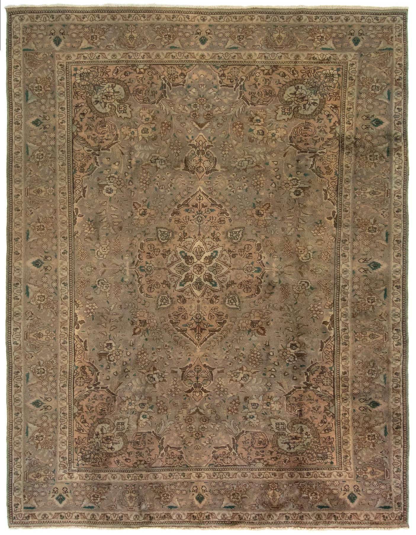 8' 2 x 11' 8 Hand Knotted Kashmar Persian Wool Rug