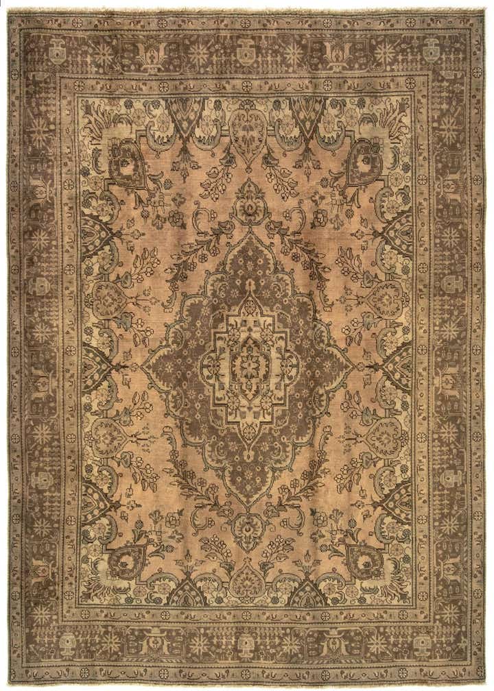 8' 1 x 11' 2 Hand Knotted Kashmar Persian Wool Rug