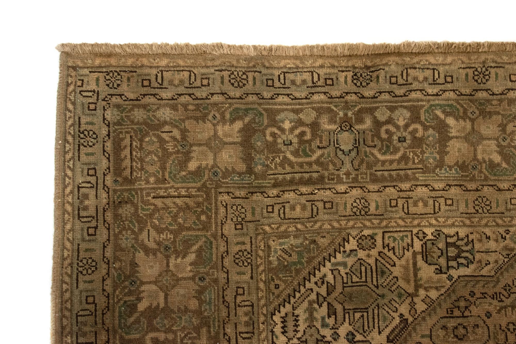 8' 1 x 11' 2 Hand Knotted Kashmar Persian Wool Rug