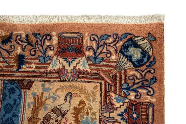 Detail image of 9' 9 x 12' 10 Hand Knotted Kashmar Persian Wool Rug