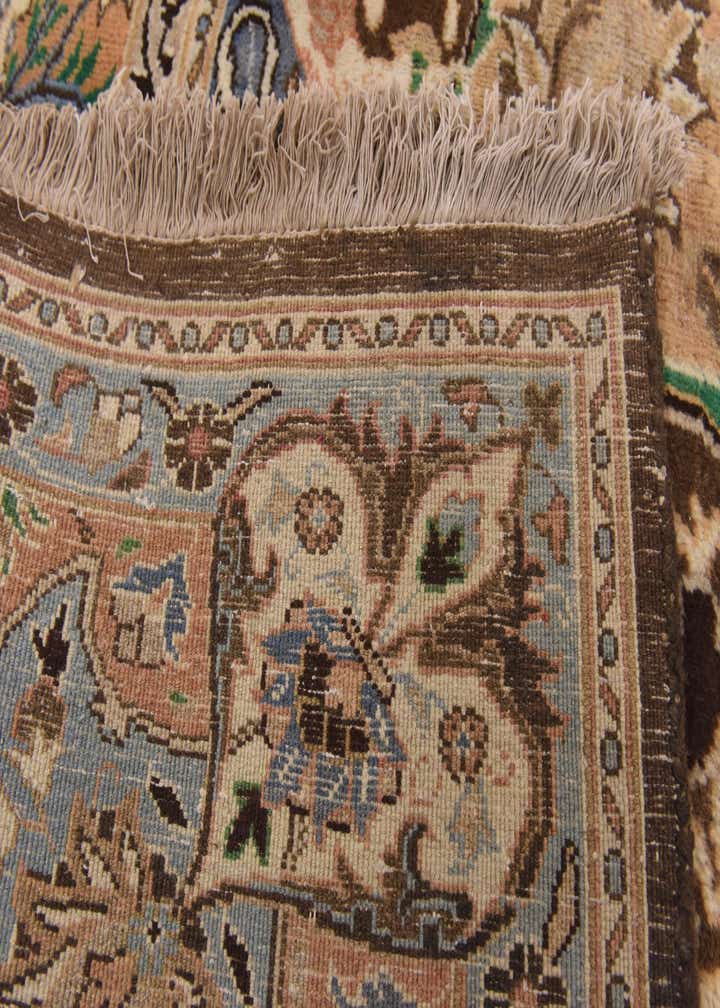 9' 7 x 13' Hand Knotted Kashmar Persian Wool Rug