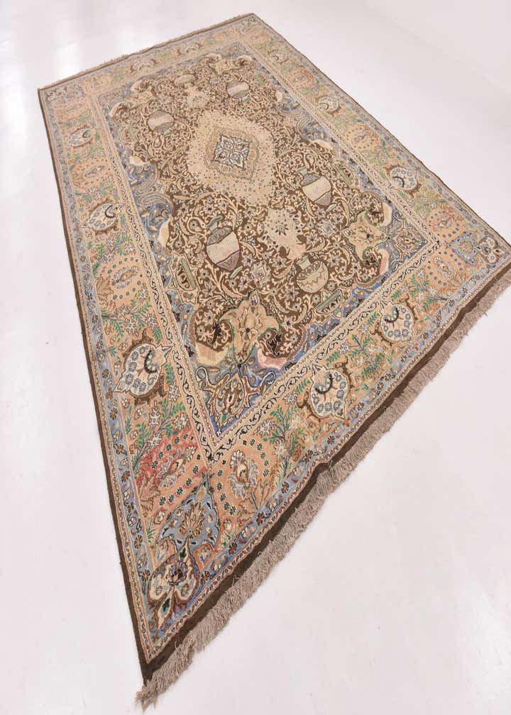 9' 7 x 13' Hand Knotted Kashmar Persian Wool Rug