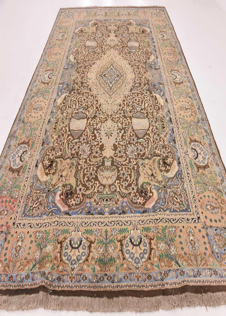 9' 7 x 13' Hand Knotted Kashmar Persian Wool Rug