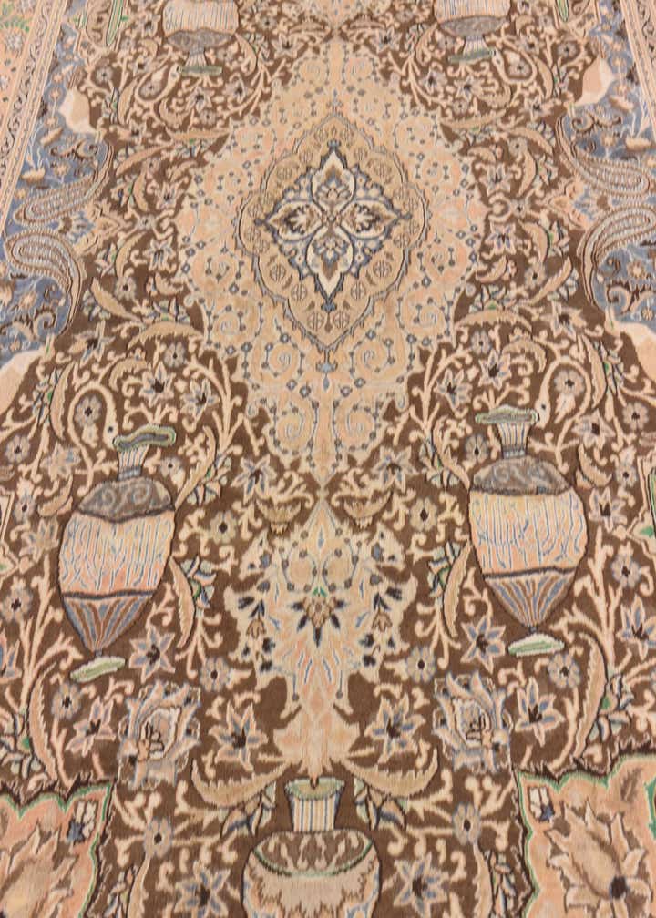 9' 7 x 13' Hand Knotted Kashmar Persian Wool Rug