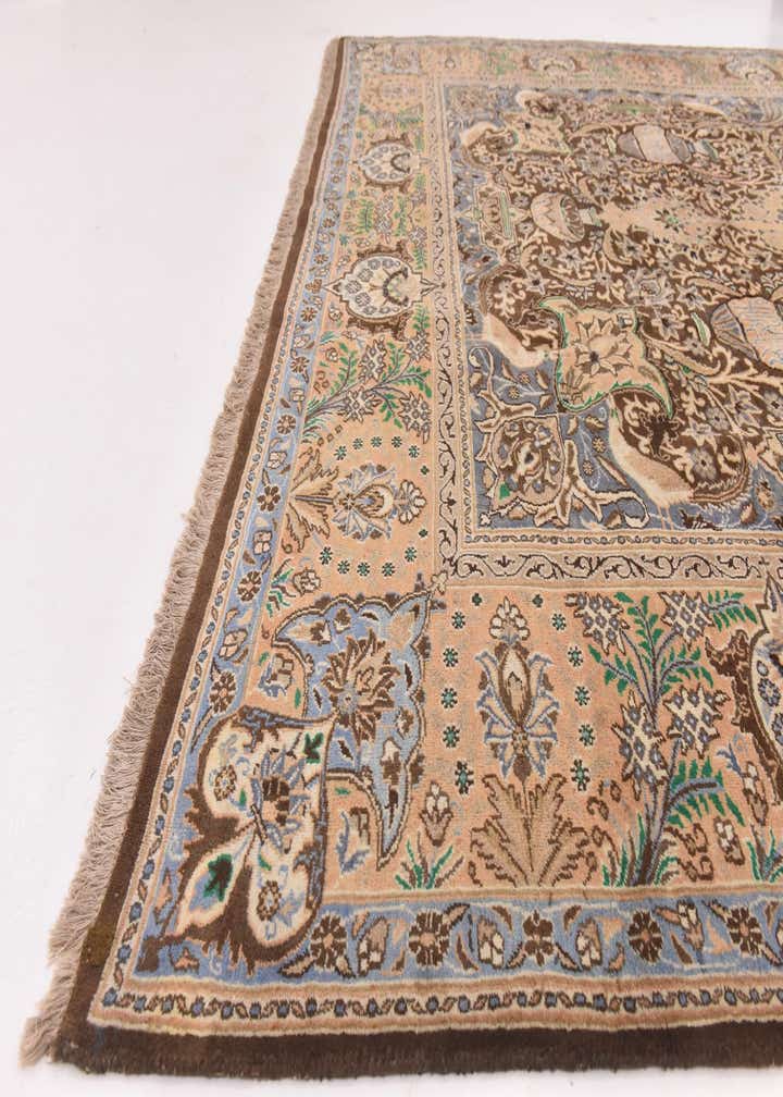 9' 7 x 13' Hand Knotted Kashmar Persian Wool Rug