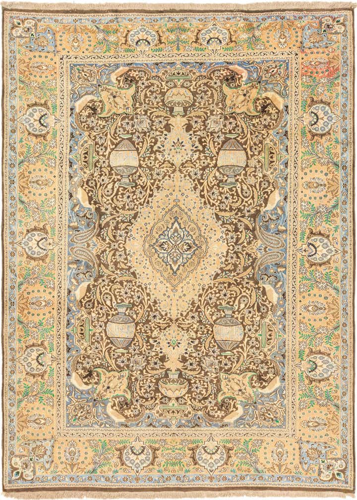 9' 7 x 13' Hand Knotted Kashmar Persian Wool Rug