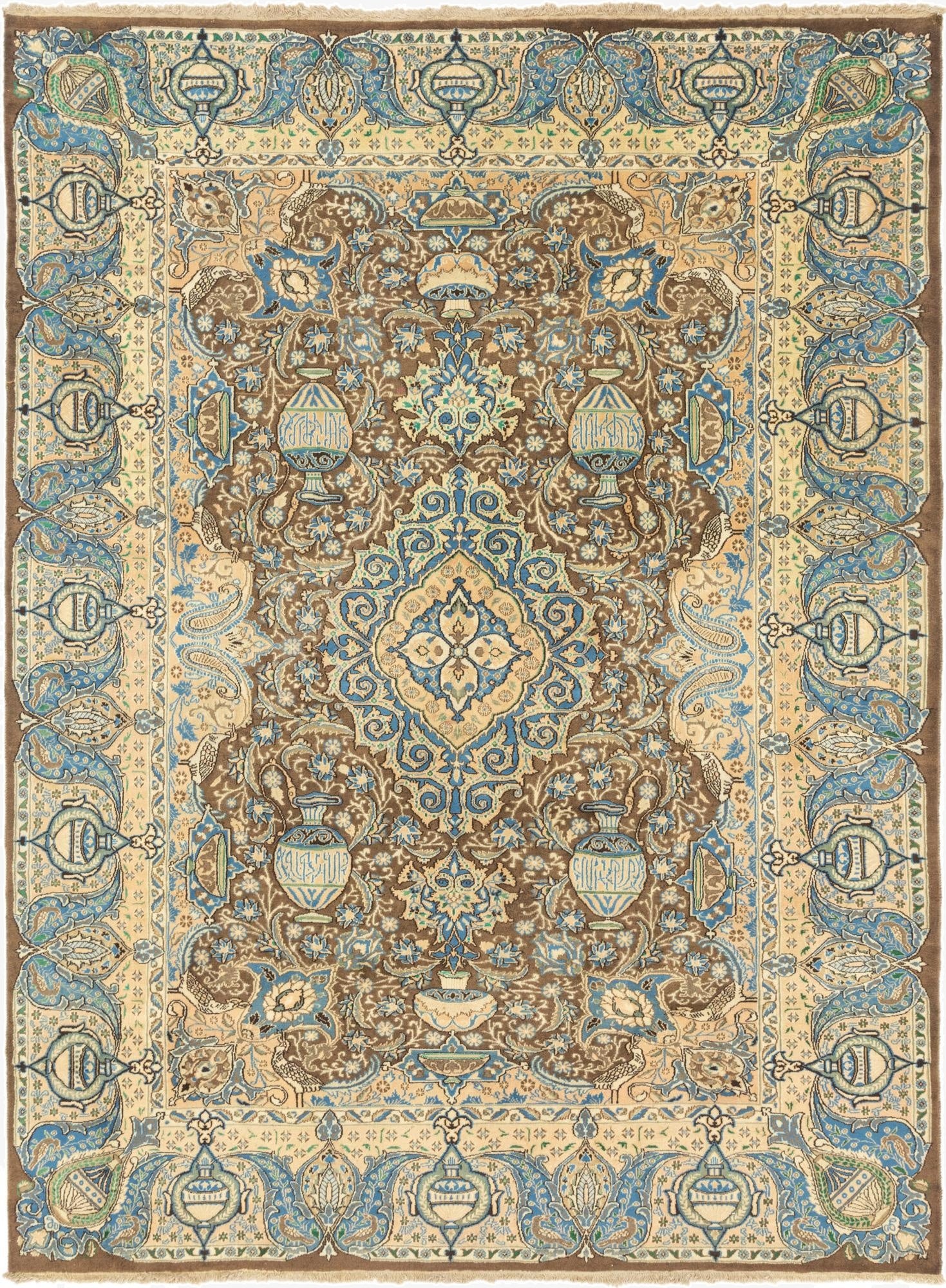 Primary image 9' 8 x 12' 7  Hand Knotted Kashmar Persian Wool Rug