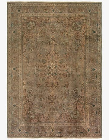 8' 2 x 11' 8 Hand Knotted Kashmar Persian Wool Rug