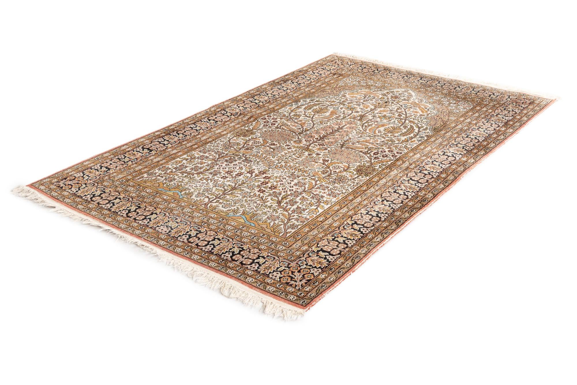 3' 10 x 6' 7 Kashmir Wool Rug
