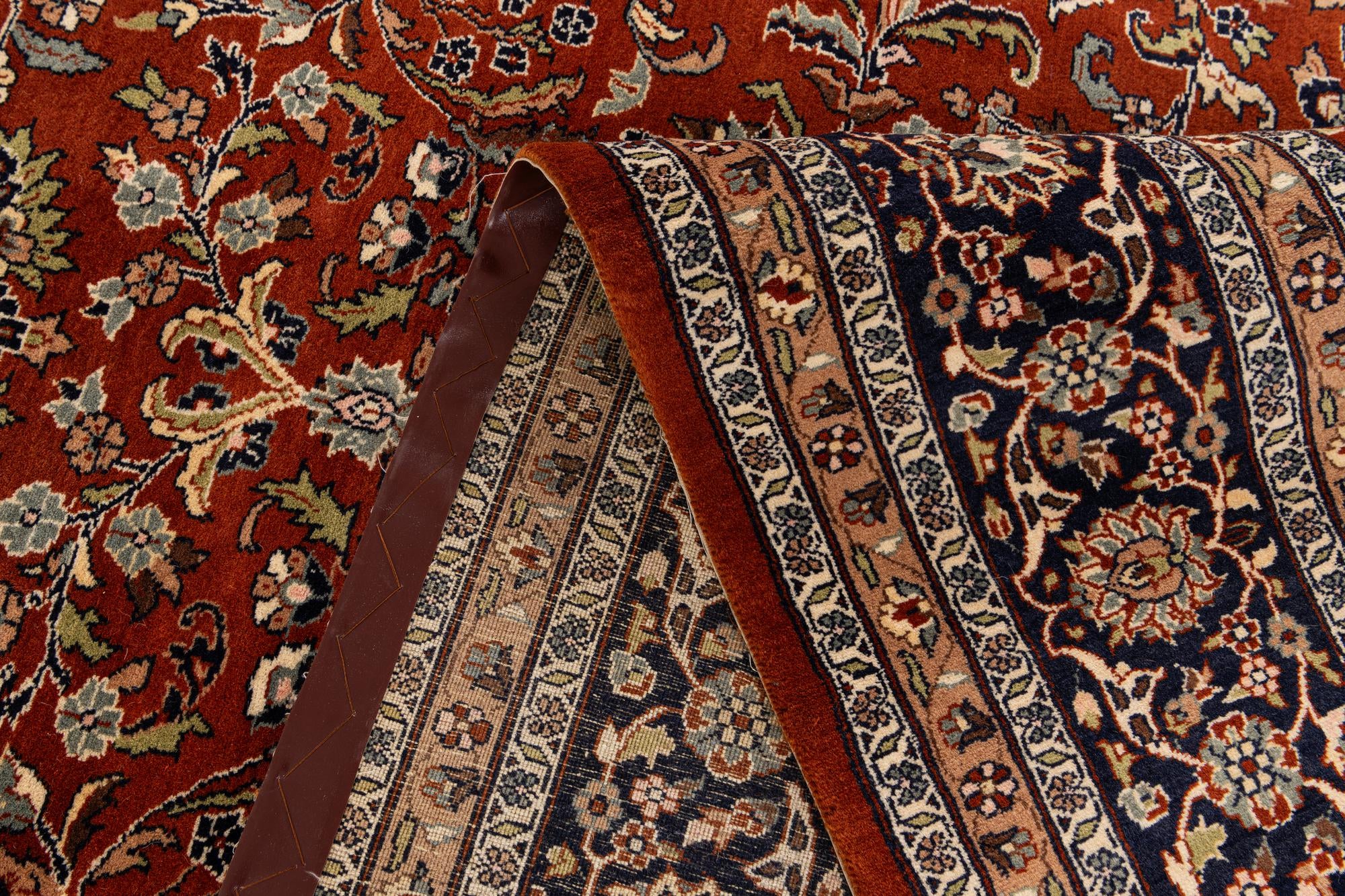 7' 1 x 10' 7 Hand Knotted Kashmir Oriental Wool Rug