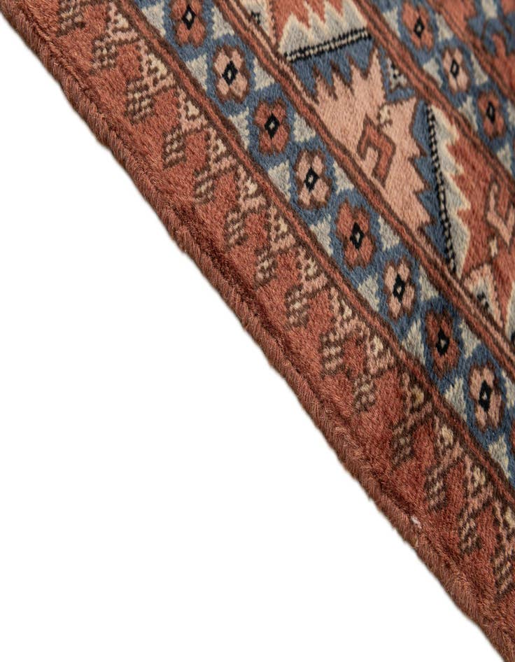 Detail image of 4' 3 x 6' 1  Hand Knotted Kazak Oriental Wool Rug