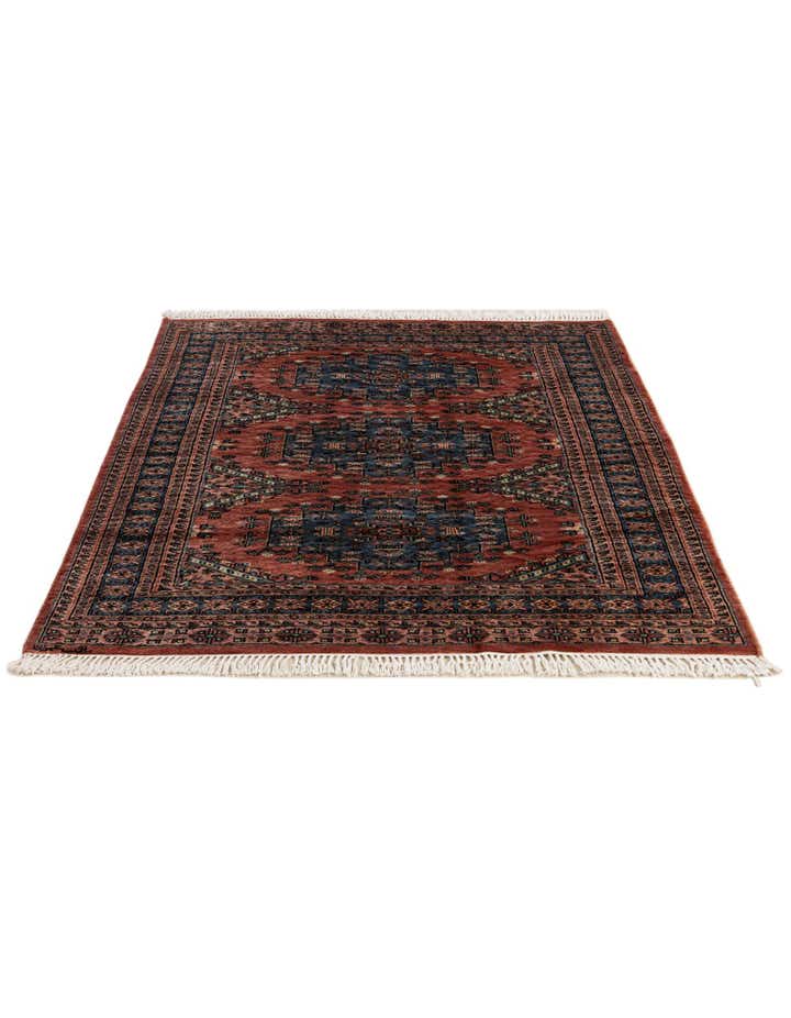 4' 3 x 5' 7 Hand Knotted Kazak Oriental Wool Rug