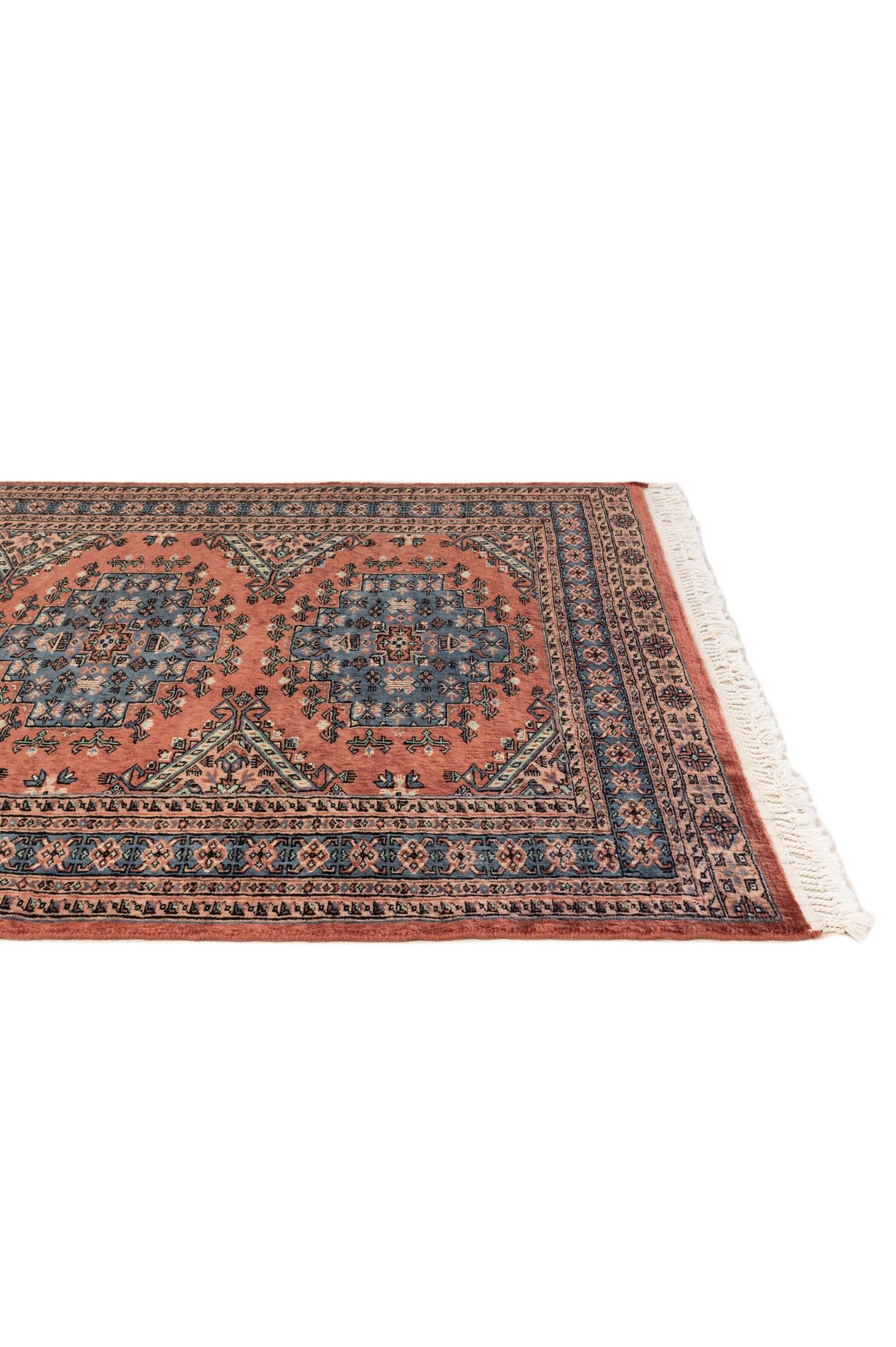 4' 3 x 5' 7 Hand Knotted Kazak Oriental Wool Rug