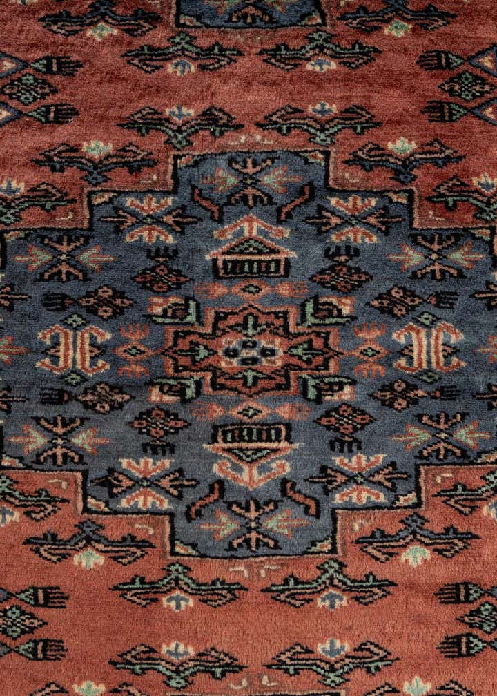 4' 3 x 5' 7 Hand Knotted Kazak Oriental Wool Rug