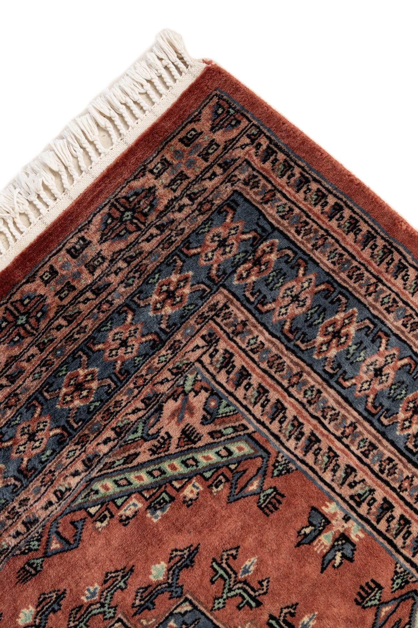 4' 3 x 5' 7 Hand Knotted Kazak Oriental Wool Rug