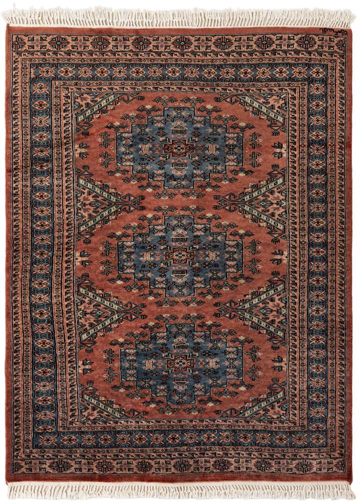 4' 3 x 5' 7 Hand Knotted Kazak Oriental Wool Rug
