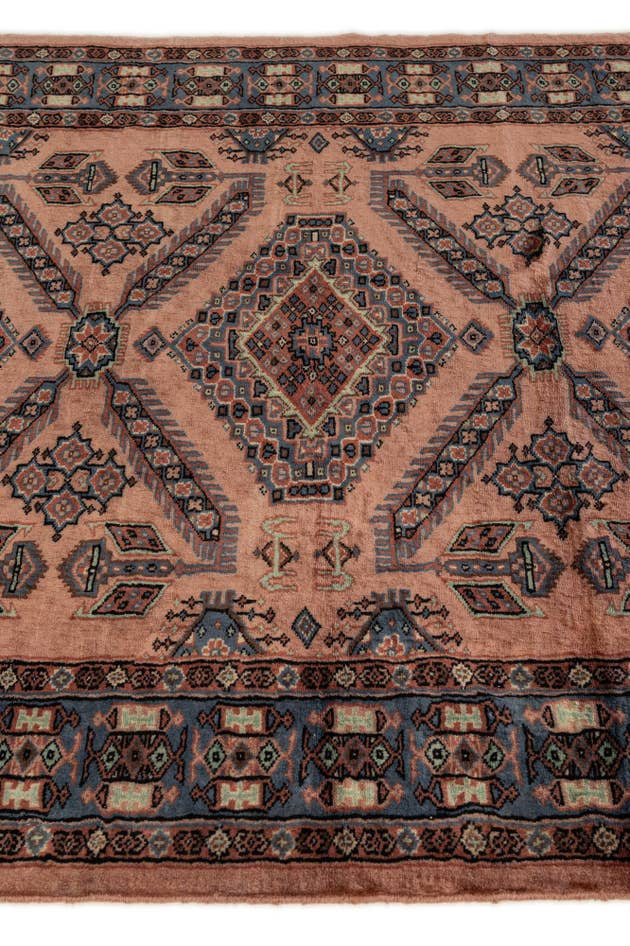 Detail image of 4' 4 x 6' 3 Hand Knotted Kazak Oriental Wool Rug