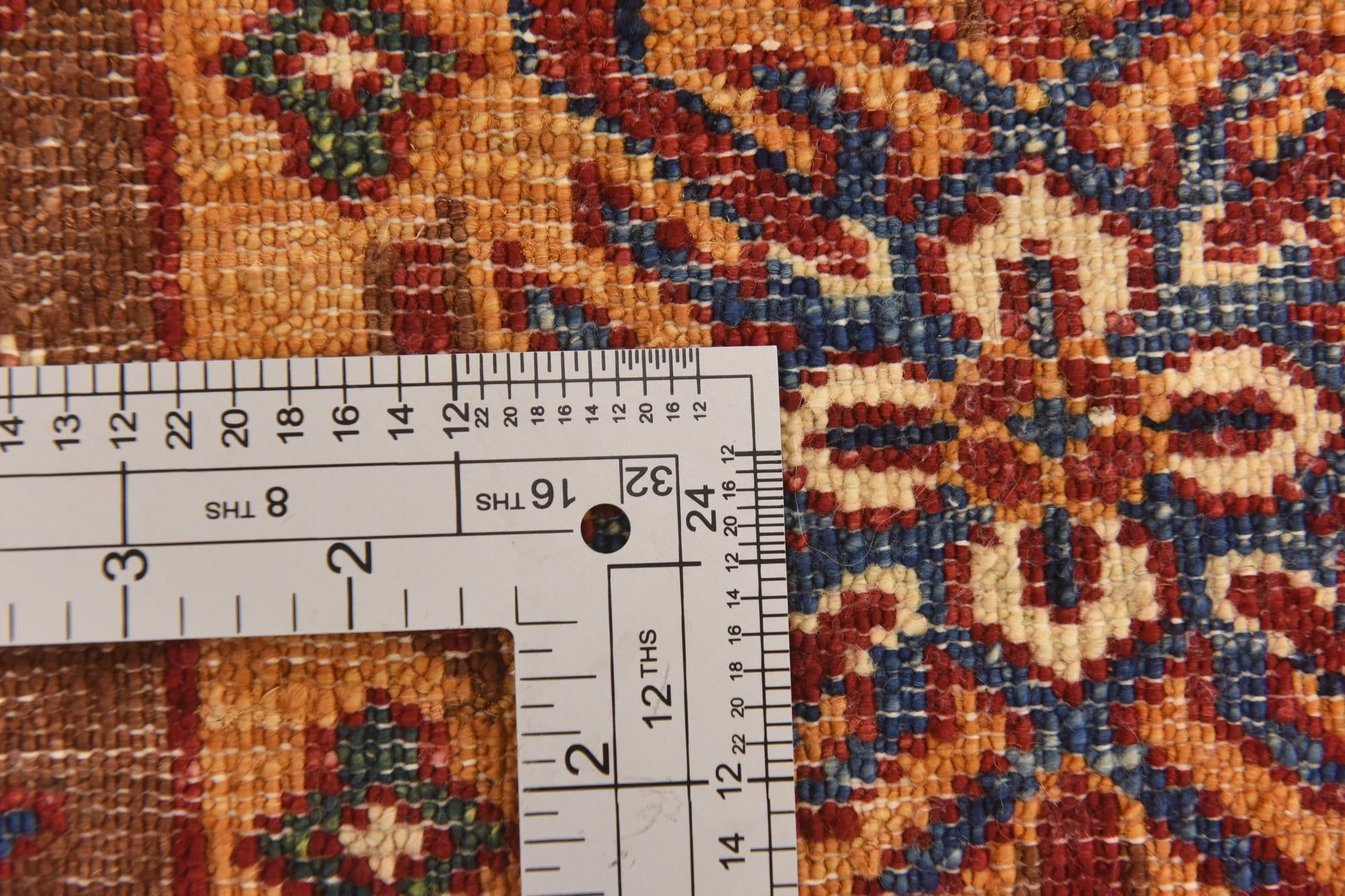 3' 4 x 5' 2 Hand Knotted Kazak Rug