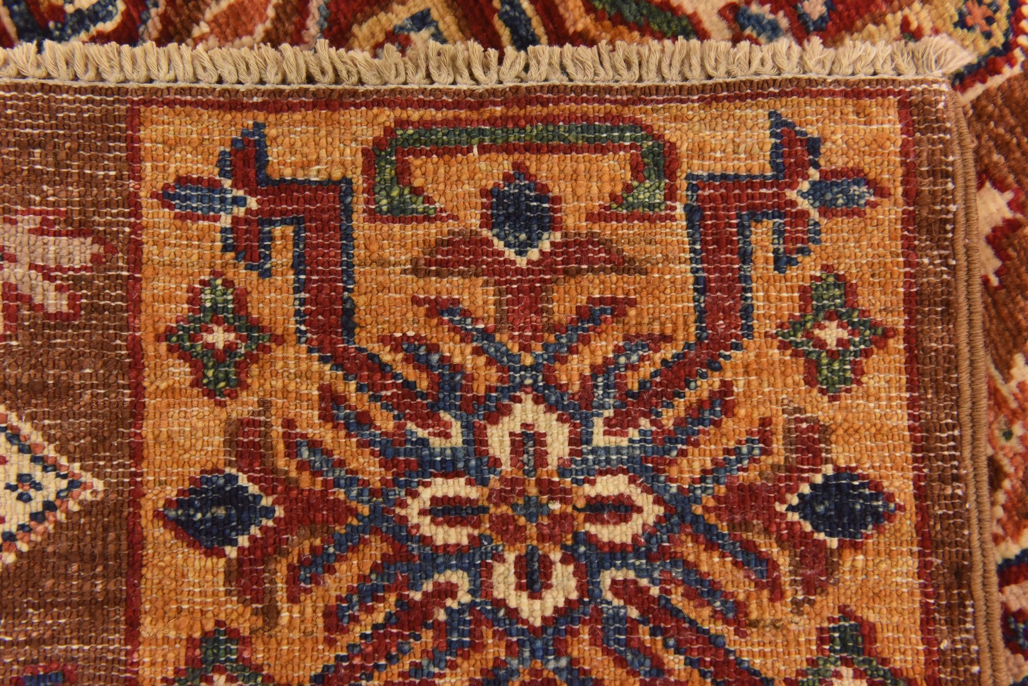 3' 4 x 5' 2 Hand Knotted Kazak Rug