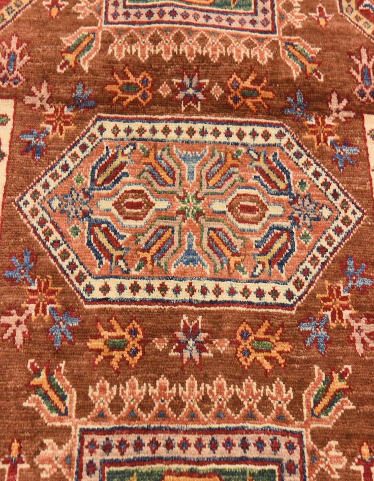 Detail image of 3' 4 x 5' 2  Hand Knotted Kazak Rug