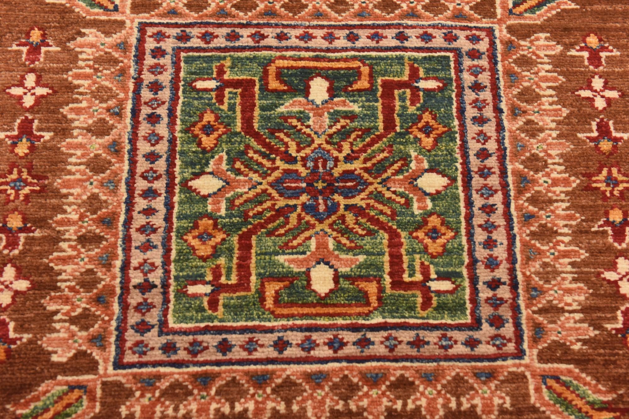 3' 4 x 5' 2 Hand Knotted Kazak Rug