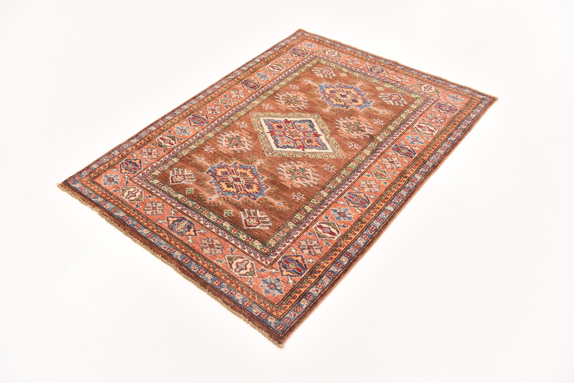 3' 6 x 4' 10 Hand Knotted Kazak Oriental Rug