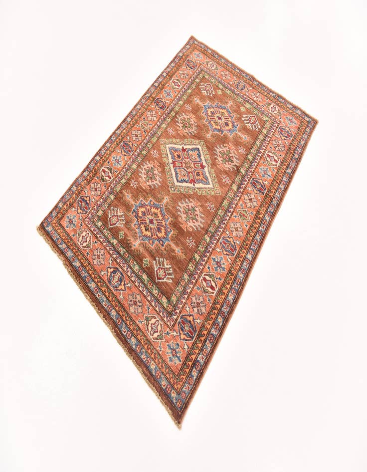 Detail image of 3' 6 x 4' 10  Hand Knotted Kazak Oriental Rug