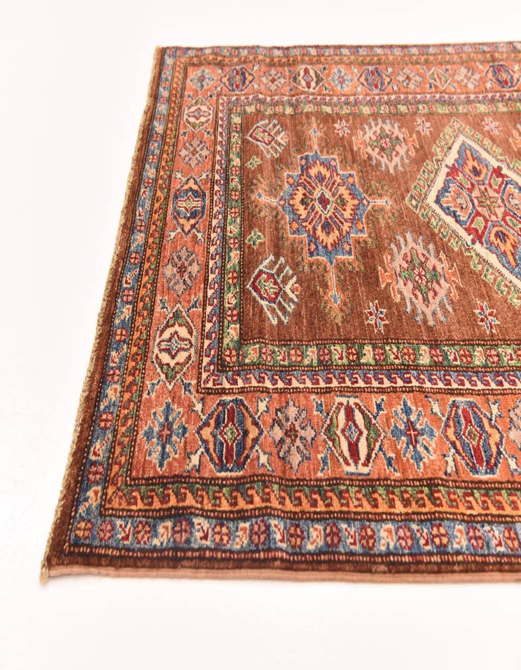 Detail image of 3' 6 x 4' 10  Hand Knotted Kazak Oriental Rug