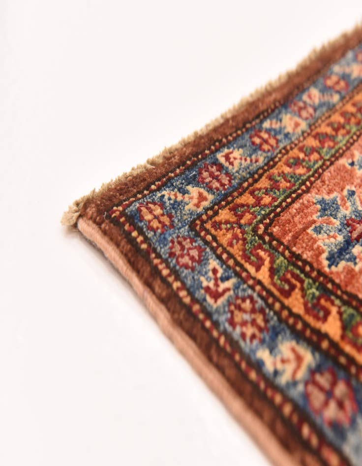Detail image of 3' 6 x 4' 10  Hand Knotted Kazak Oriental Rug
