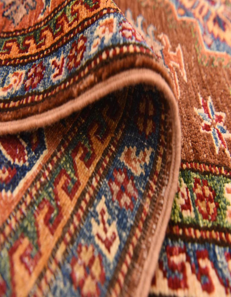 Detail image of 3' 6 x 4' 10  Hand Knotted Kazak Oriental Rug