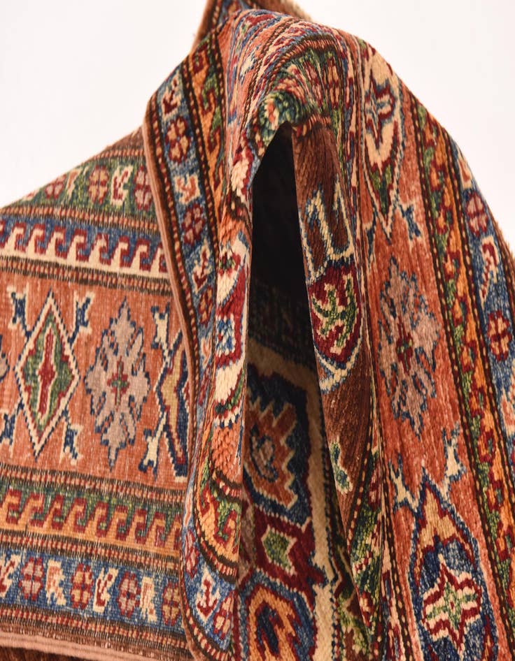 Detail image of 3' 6 x 4' 10  Hand Knotted Kazak Oriental Rug