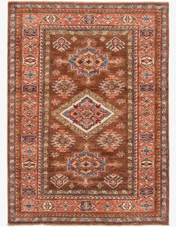 3' 6 x 4' 10 Hand Knotted Kazak Oriental Rug