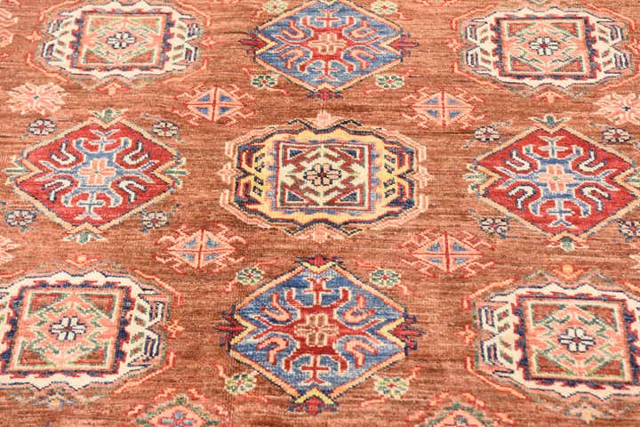 170cm x 240cm Handgeknoopt Kazak Oosters Vloerkleed