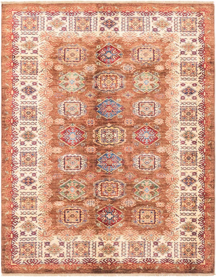 Detail image of 5' 6 x 7' 10 Hand Knotted Kazak Oriental Rug