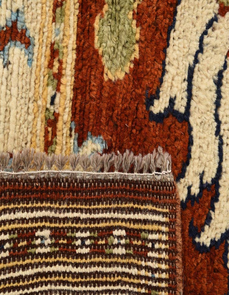 Detail image of 4' x 5' 10  Hand Knotted Kazak Wool Rug