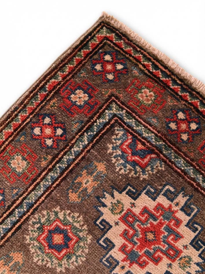 Detail image of 2' x 2' 10 Hand Knotted Kazak Rug